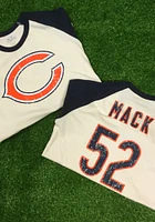 Khalil Mack Chicago Bears Navy Blue Primary Name And Number Graphic Long Sleeve Player T Shirt