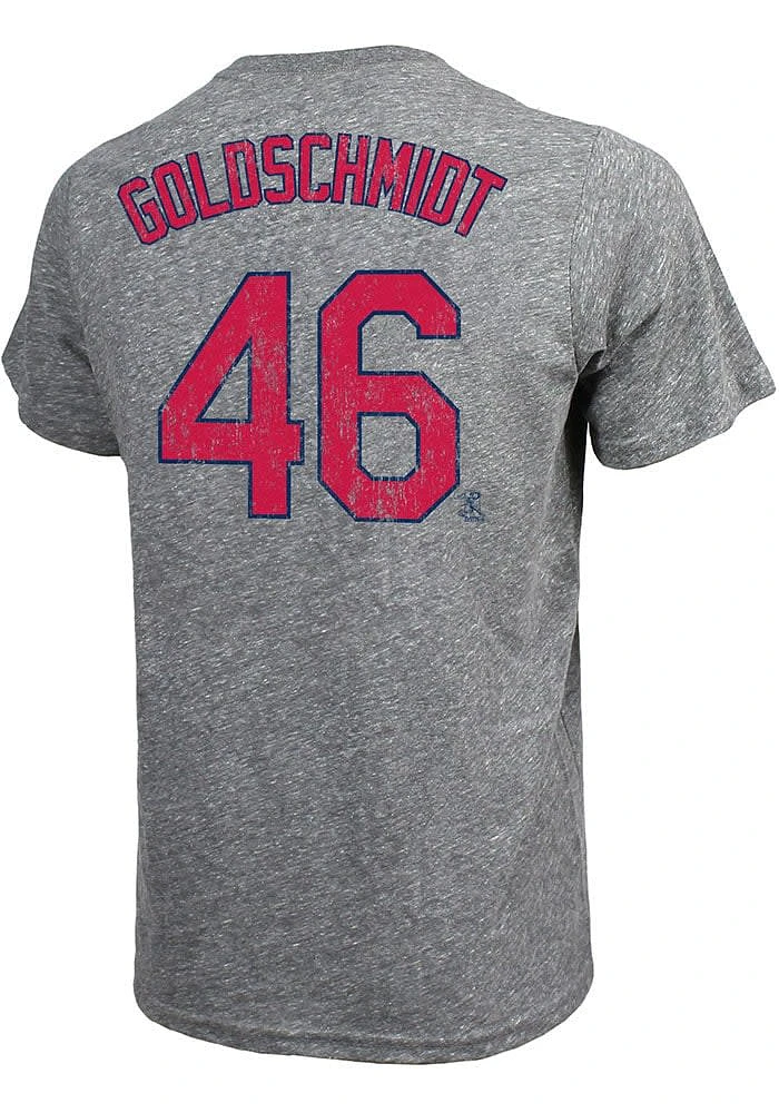 Paul Goldschmidt St Louis Cardinals Grey Road Player Short Sleeve Fashion T Shirt