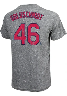 Paul Goldschmidt St Louis Cardinals Grey Road Player Short Sleeve Fashion T Shirt