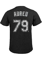 Jose Abreu Chicago White Sox Black Name And Number Short Sleeve Fashion Player T Shirt
