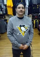Pittsburgh Penguins Mens Grey Primary Logo Long Sleeve Fashion Sweatshirt