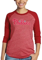 Bryce Harper Philadelphia Phillies Womens Red Name and Number Racerback Long Sleeve Player T Shirt