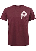 Aaron Nola Philadelphia Phillies Maroon Name And Number Short Sleeve Fashion Player T Shirt