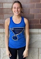St Louis Blues Womens Blue Triblend Tank Top