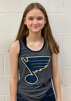 St Louis Blues Womens Navy Blue Triblend Tank Top