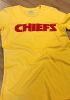 Kansas City Chiefs Womens Yellow Triblend Crew Short Sleeve T-Shirt