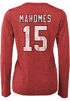 Patrick Mahomes Kansas City Chiefs Womens Boyfriend Long Sleeve Player T Shirt