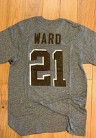 Denzel Ward Cleveland Browns Name And Number Short Sleeve Fashion Player T Shirt
