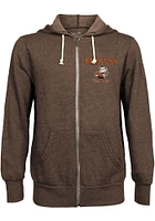 Brownie  Majestic Threads Cleveland Browns Mens Brown Long Sleeve Zip Fashion