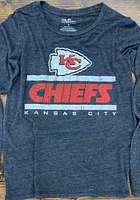 Kansas City Chiefs Womens Black Boyfriend Sideline LS Tee