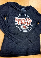 Kansas City Chiefs Womens Black Boyfriend End Around LS Tee