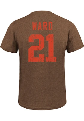 Denzel Ward Cleveland Browns Brown Name And Number Graphic Short Sleeve Fashion Player T Shirt