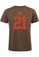Denzel Ward Cleveland Browns Brown Name And Number Graphic Short Sleeve Fashion Player T Shirt