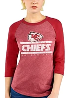 Kansas City Chiefs Womens Red Sideline LS Tee