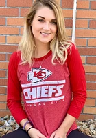Kansas City Chiefs Womens Red Sideline LS Tee