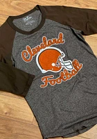 Cleveland Browns Womens Brown City Football LS Tee
