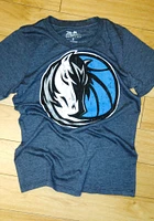 Dallas Mavericks Womens Navy Blue Triblend Crew Short Sleeve T-Shirt