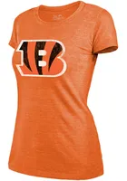 Joe Burrow Cincinnati Bengals Womens Orange Triblend Player T-Shirt