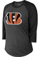 Joe Burrow Cincinnati Bengals Womens Black Triblend Long Sleeve Player T Shirt