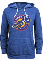 St Louis Blues Womens Blue Retro Alternate Hooded Sweatshirt