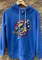 St Louis Blues Womens Blue Retro Alternate Hooded Sweatshirt