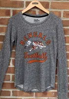 Cincinnati Bengals Womens Grey Pastime Crew Sweatshirt