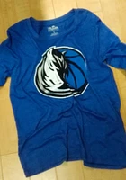 Dallas Mavericks Womens Blue Triblend Crew LS Tee