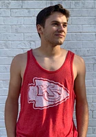 Kansas City Chiefs Mens Red Tonal Logo Short Sleeve Tank Top