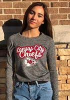 Kansas City Chiefs Womens Grey Pastime Crew Sweatshirt