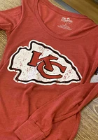 Kansas City Chiefs Womens Triblend LS Tee