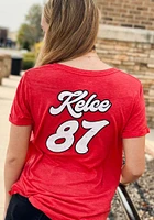 Travis Kelce Kansas City Chiefs Womens Boyfriend Player T-Shirt