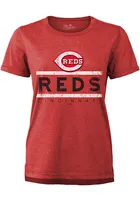 Cincinnati Reds Womens Boyfriend Short Sleeve T-Shirt