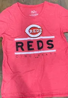 Cincinnati Reds Womens Boyfriend Short Sleeve T-Shirt