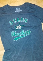 Dallas Stars Womens Black Banner Triblend Short Sleeve T-Shirt