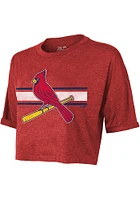 Yadier Molina St Louis Cardinals Womens Red Hard Hit Player T-Shirt