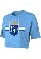 Salvador Perez Kansas City Royals Womens Light Blue Hard Hit Player T-Shirt