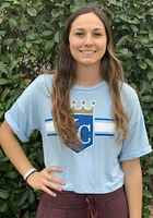 Salvador Perez Kansas City Royals Womens Light Blue Hard Hit Player T-Shirt
