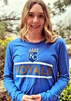 Kansas City Royals Womens Blue Boyfriend LS Tee
