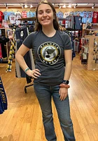 St Louis Blues Womens Navy Blue Triblend Crew Neck Pro Short Sleeve T-Shirt
