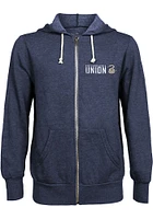 Philadelphia Union Mens Navy Blue WORDMARK Long Sleeve Zip Fashion