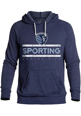 Sporting Kansas City Mens Navy Blue SIDELINE Fashion Hood