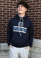 Sporting Kansas City Mens Navy Blue SIDELINE Fashion Hood