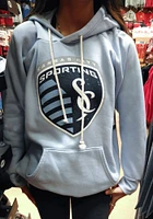 Sporting Kansas City Womens Light Blue Triblend Hooded Sweatshirt