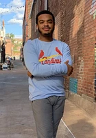 St Louis Cardinals Light Blue Wordmark Long Sleeve Fashion T Shirt