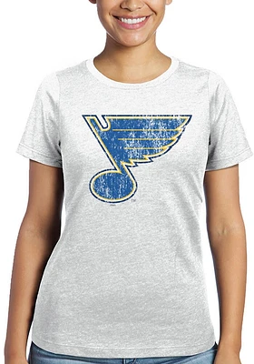 St Louis Blues Womens Triblend Crew Neck Short Sleeve T-Shirt