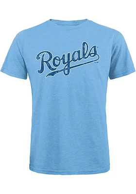 Kansas City Royals Light Blue Alt Wordmark Short Sleeve Fashion T Shirt