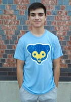 Chicago Cubs Light Blue Coop Logo Graphic Short Sleeve Fashion T Shirt