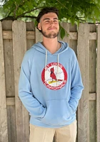 St Louis Cardinals Mens Light Blue Coop Logo Fashion Hood