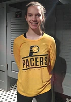 Indiana Pacers Womens Yellow Boyfriend LS Tee