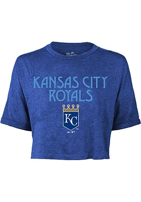 Kansas City Royals Womens Blue Desdemona Short Sleeve T-Shirt